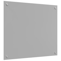 Produktbild för Köksskydd 2 pcs Ljusgrå 70 x 60 cm härdat glas