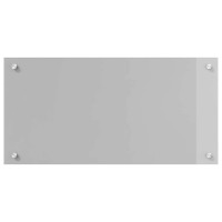 Produktbild för Köksskydd 2 pcs Ljusgrå 80 x 40 cm härdat glas