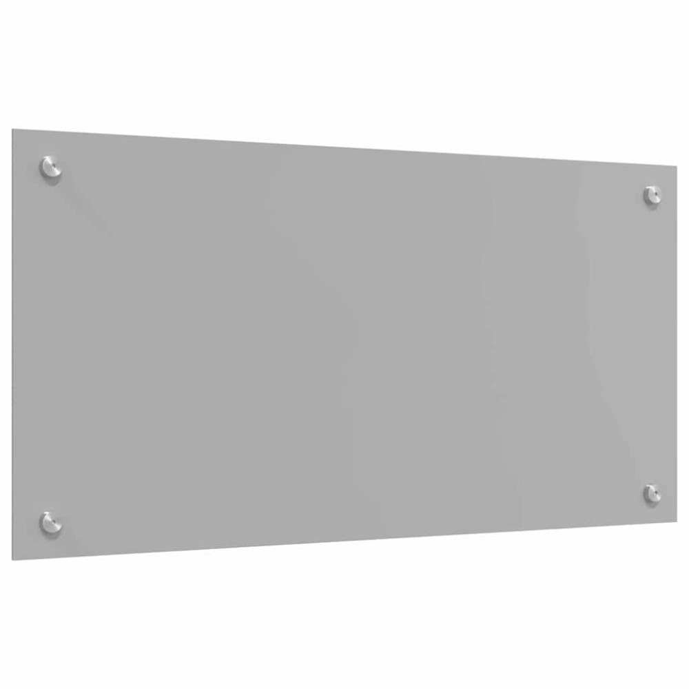 Produktbild för Köksskydd 2 pcs Ljusgrå 80 x 40 cm härdat glas