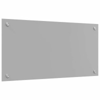 Produktbild för Köksskydd 2 pcs Ljusgrå 80 x 40 cm härdat glas