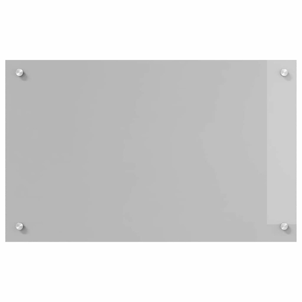 Produktbild för Köksskydd 2 pcs Ljusgrå 80 x 50 cm härdat glas
