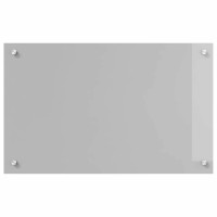 Produktbild för Köksskydd 2 pcs Ljusgrå 80 x 50 cm härdat glas