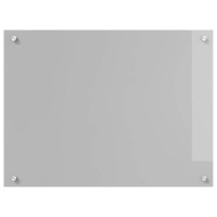 Produktbild för Köksskydd 2 pcs Ljusgrå 80 x 60 cm härdat glas