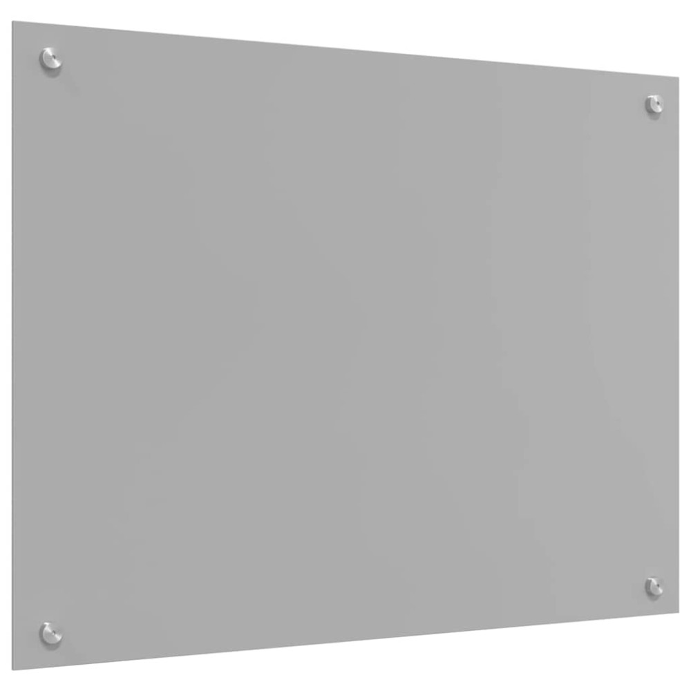 Produktbild för Köksskydd 2 pcs Ljusgrå 80 x 60 cm härdat glas