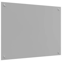 Produktbild för Köksskydd 2 pcs Ljusgrå 80 x 60 cm härdat glas
