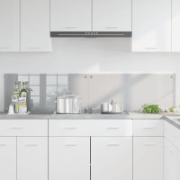 Produktbild för Köksskydd 2 pcs Ljusgrå 90 x 40 cm härdat glas