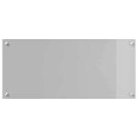 Produktbild för Köksskydd 2 pcs Ljusgrå 90 x 40 cm härdat glas