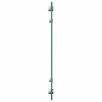 Produktbild för Köksskydd 2 pcs Ljusgrå 90 x 40 cm härdat glas