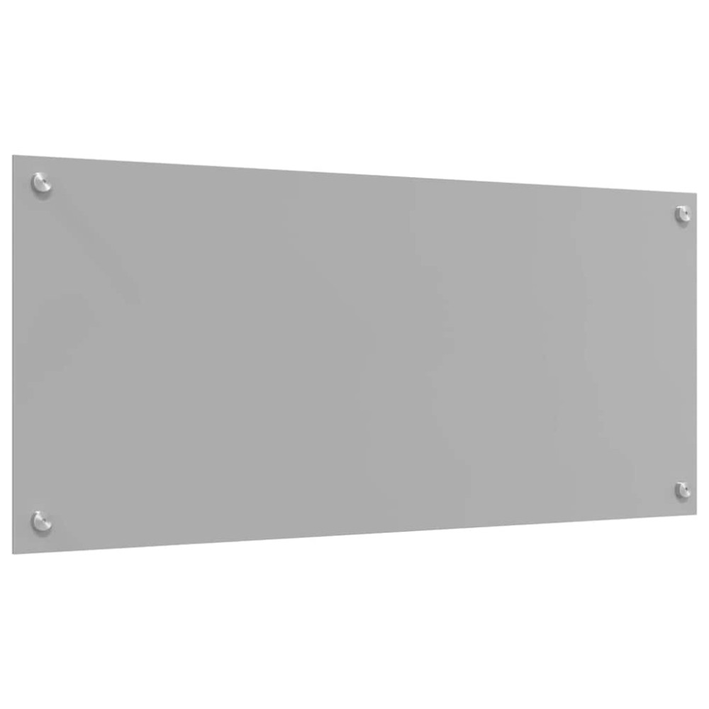 Produktbild för Köksskydd 2 pcs Ljusgrå 90 x 40 cm härdat glas