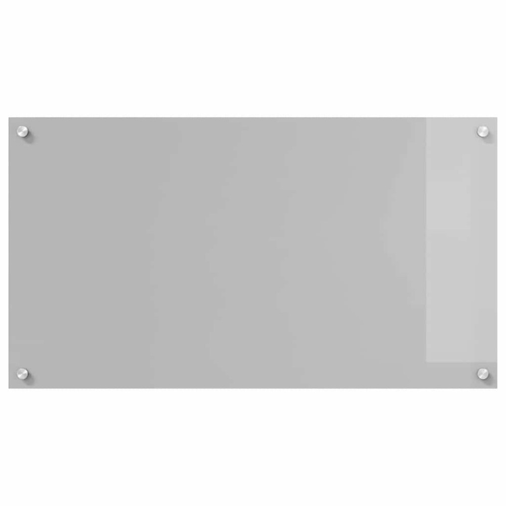 Produktbild för Köksskydd 2 pcs Ljusgrå 90 x 50 cm härdat glas
