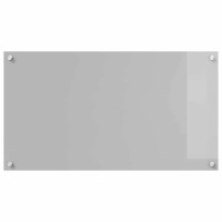 Produktbild för Köksskydd 2 pcs Ljusgrå 90 x 50 cm härdat glas