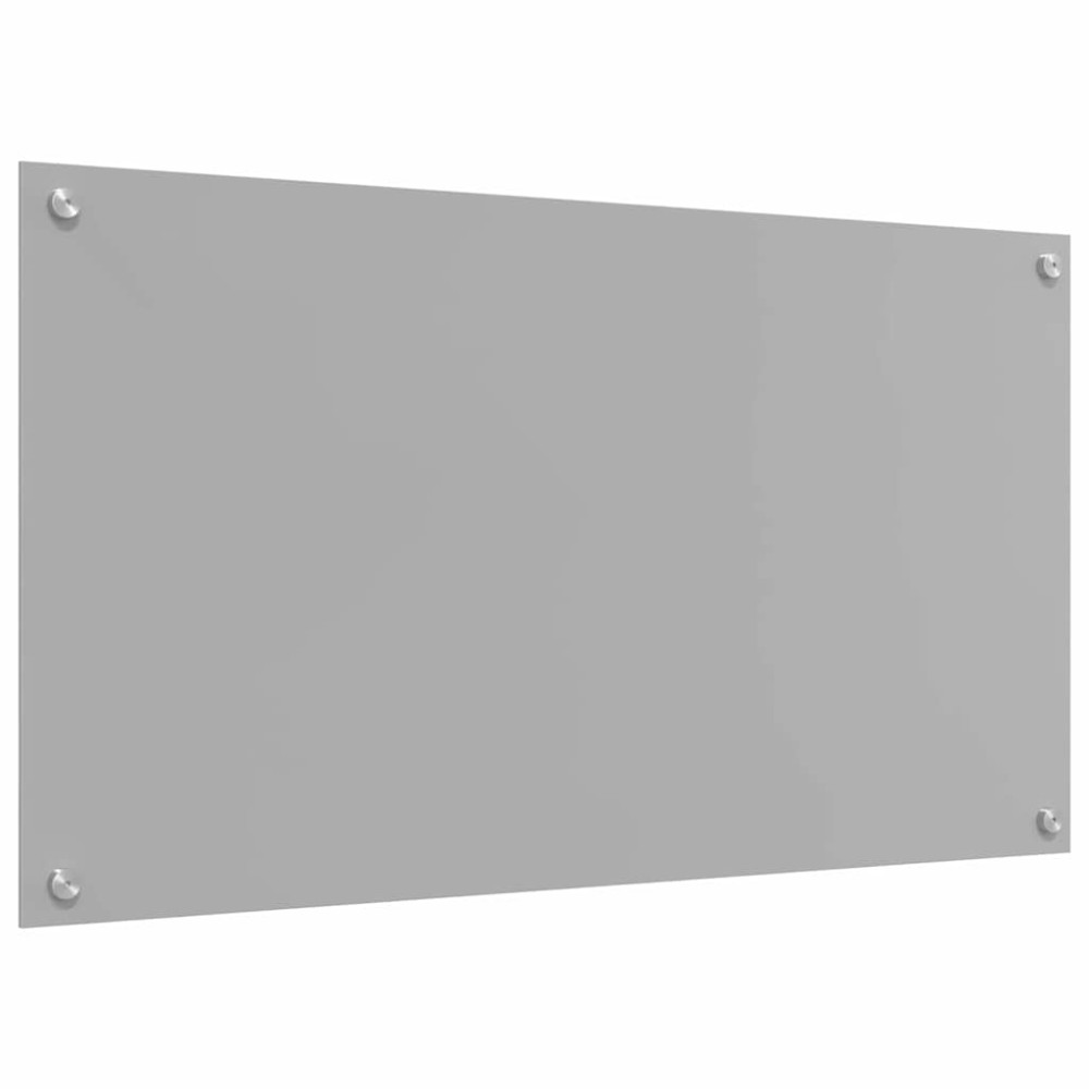 Produktbild för Köksskydd 2 pcs Ljusgrå 90 x 50 cm härdat glas