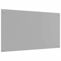 Produktbild för Köksskydd 2 pcs Ljusgrå 90 x 50 cm härdat glas