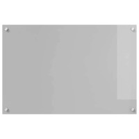 Produktbild för Köksskydd 2 pcs Ljusgrå 90 x 60 cm härdat glas