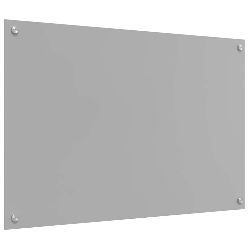Produktbild för Köksskydd 2 pcs Ljusgrå 90 x 60 cm härdat glas