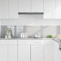Produktbild för Köksskydd 2 pcs Ljusgrå 100 x 40 cm härdat glas