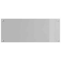 Produktbild för Köksskydd 2 pcs Ljusgrå 100 x 40 cm härdat glas
