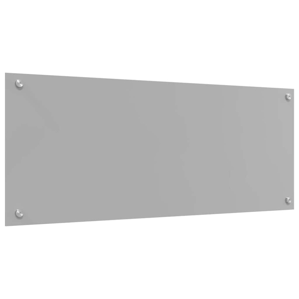 Produktbild för Köksskydd 2 pcs Ljusgrå 100 x 40 cm härdat glas