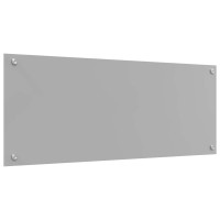 Produktbild för Köksskydd 2 pcs Ljusgrå 100 x 40 cm härdat glas