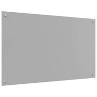 Produktbild för Köksskydd 2 pcs Ljusgrå 100 x 60 cm härdat glas