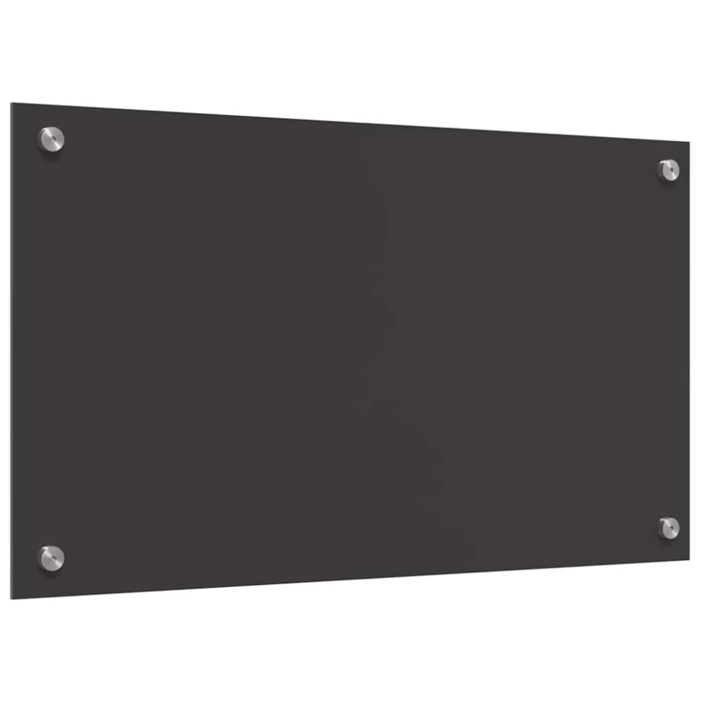 Produktbild för Köksskydd 2 pcs Mörkgrå 70 x 40 cm härdat glas