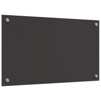 Produktbild för Köksskydd 2 pcs Mörkgrå 70 x 40 cm härdat glas