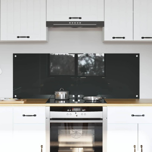 vidaXL Köksskydd 2 pcs Mörkgrå 70 x 50 cm härdat glas