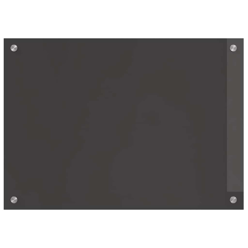 Produktbild för Köksskydd 2 pcs Mörkgrå 70 x 50 cm härdat glas
