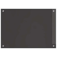 Produktbild för Köksskydd 2 pcs Mörkgrå 70 x 50 cm härdat glas