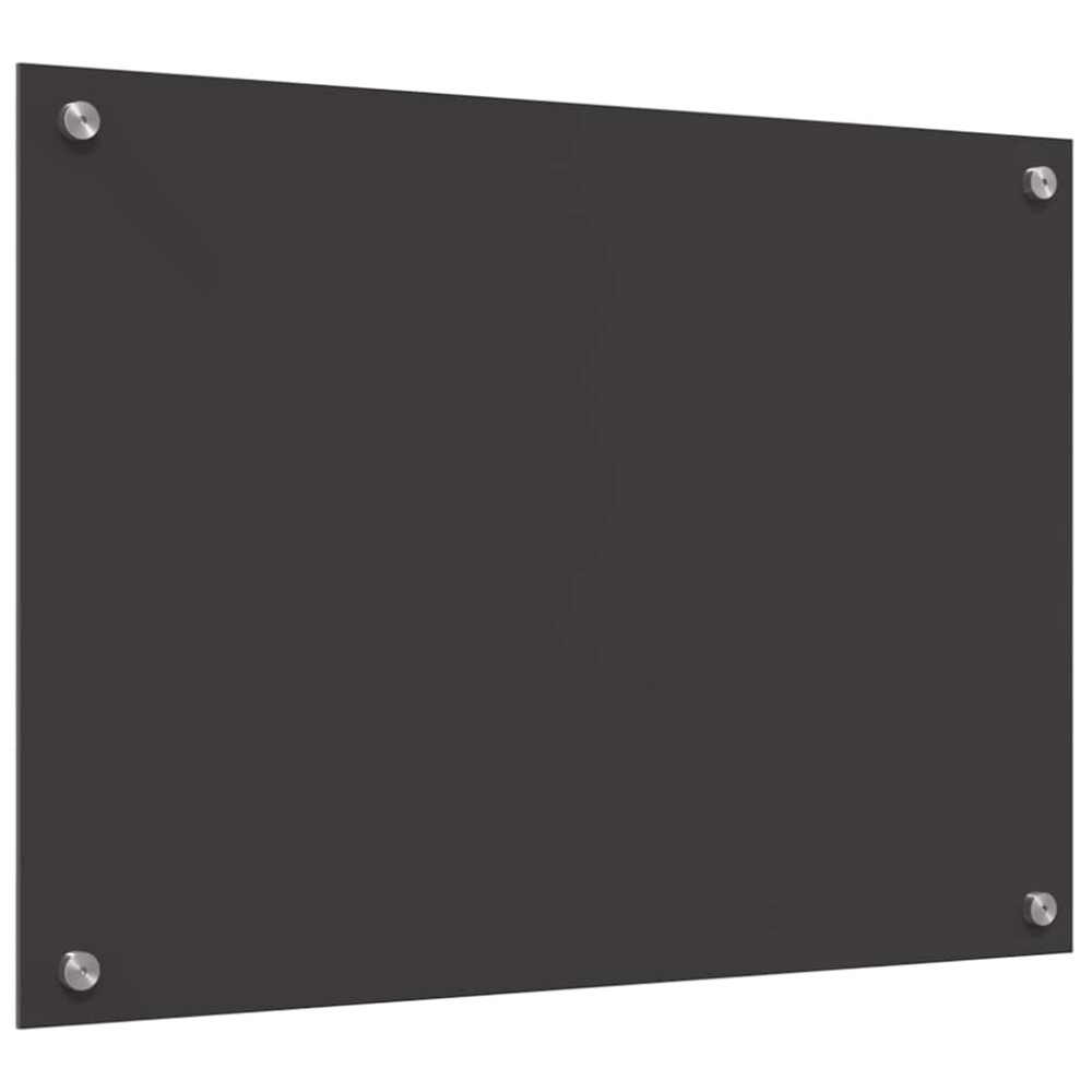 Produktbild för Köksskydd 2 pcs Mörkgrå 70 x 50 cm härdat glas