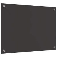 Produktbild för Köksskydd 2 pcs Mörkgrå 70 x 50 cm härdat glas