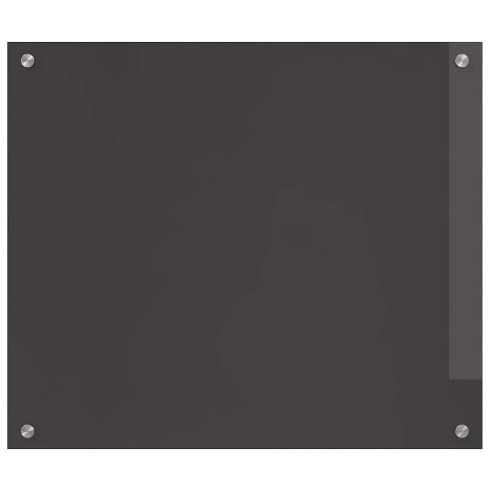 Produktbild för Köksskydd 2 pcs Mörkgrå 70 x 60 cm härdat glas