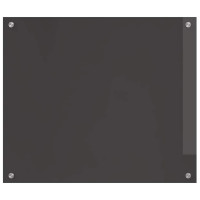 Produktbild för Köksskydd 2 pcs Mörkgrå 70 x 60 cm härdat glas