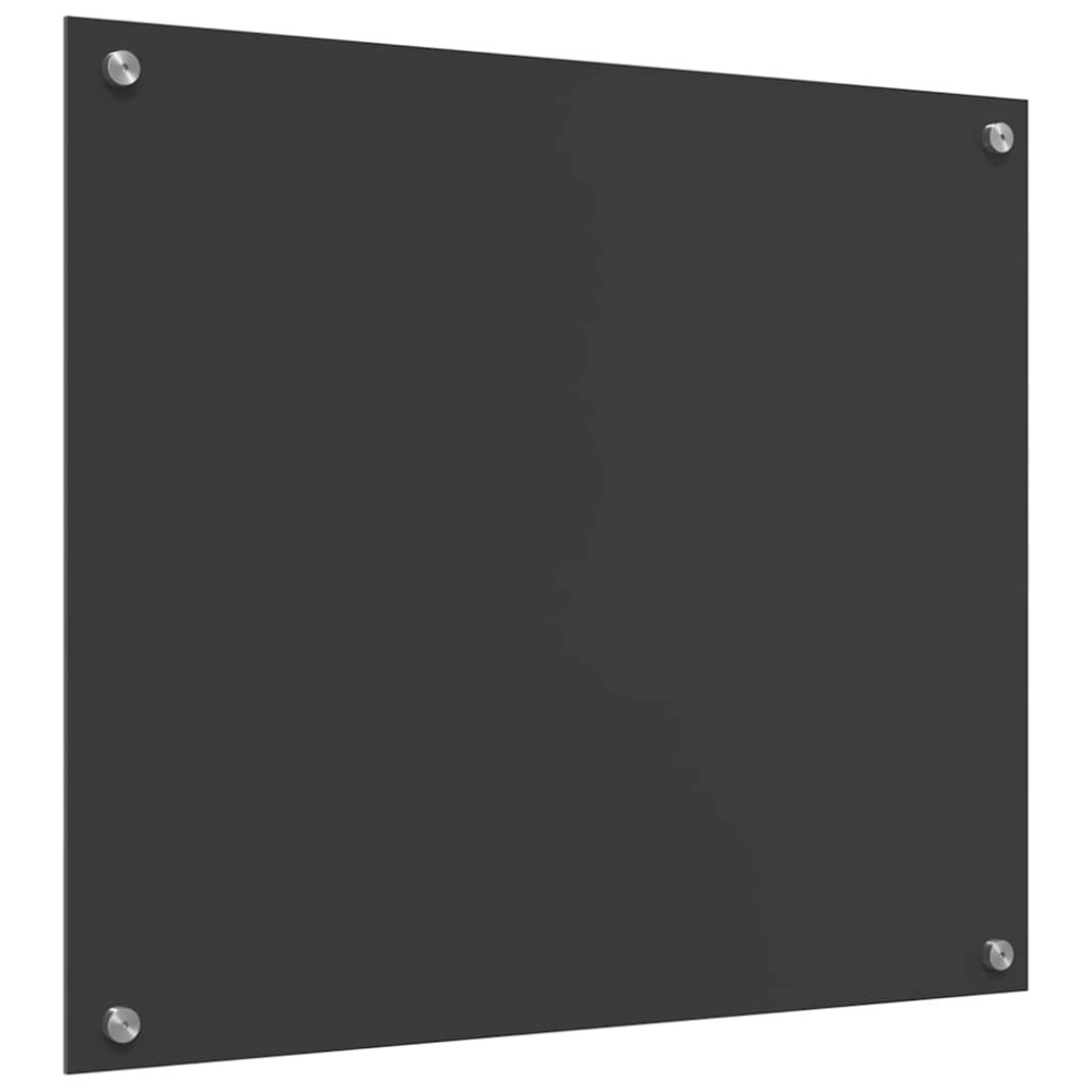 Produktbild för Köksskydd 2 pcs Mörkgrå 70 x 60 cm härdat glas