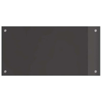 Produktbild för Köksskydd 2 pcs Mörkgrå 80 x 40 cm härdat glas