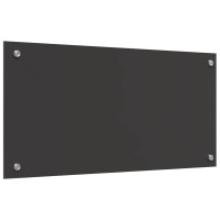 Produktbild för Köksskydd 2 pcs Mörkgrå 80 x 40 cm härdat glas