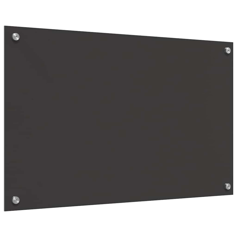 Produktbild för Köksskydd 2 pcs Mörkgrå 80 x 50 cm härdat glas
