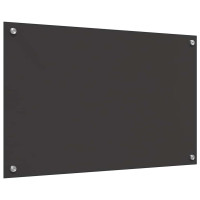 Produktbild för Köksskydd 2 pcs Mörkgrå 80 x 50 cm härdat glas