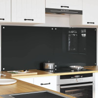 Produktbild för Köksskydd 2 pcs Mörkgrå 80 x 60 cm härdat glas
