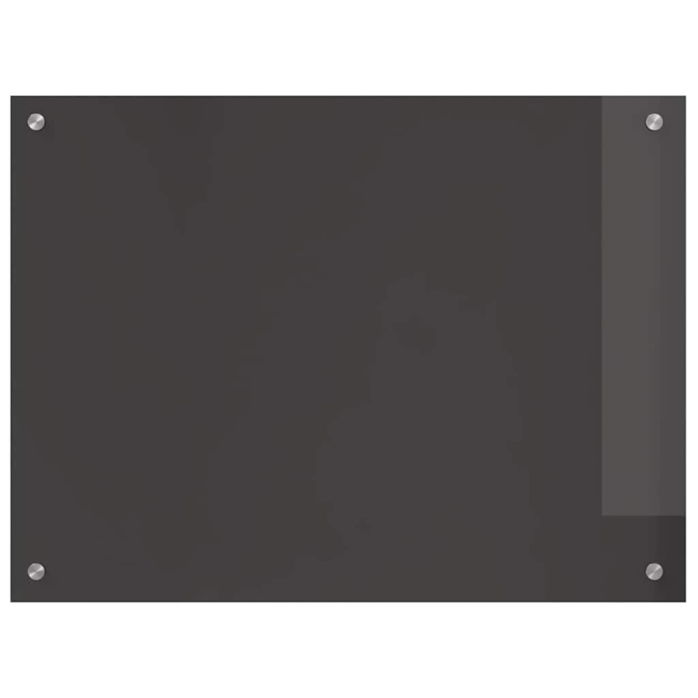 Produktbild för Köksskydd 2 pcs Mörkgrå 80 x 60 cm härdat glas