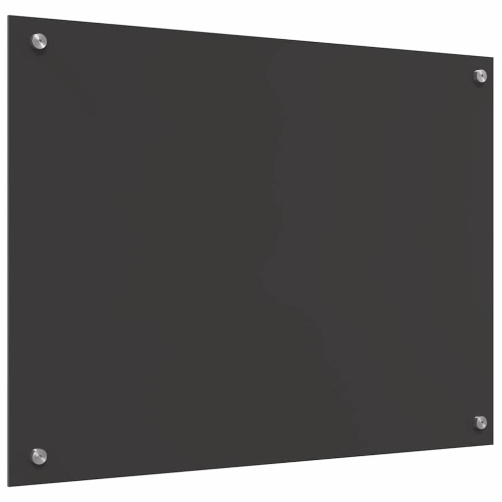 Produktbild för Köksskydd 2 pcs Mörkgrå 80 x 60 cm härdat glas