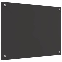 Produktbild för Köksskydd 2 pcs Mörkgrå 80 x 60 cm härdat glas