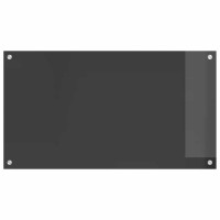 Produktbild för Köksskydd 2 pcs Mörkgrå 90 x 50 cm härdat glas
