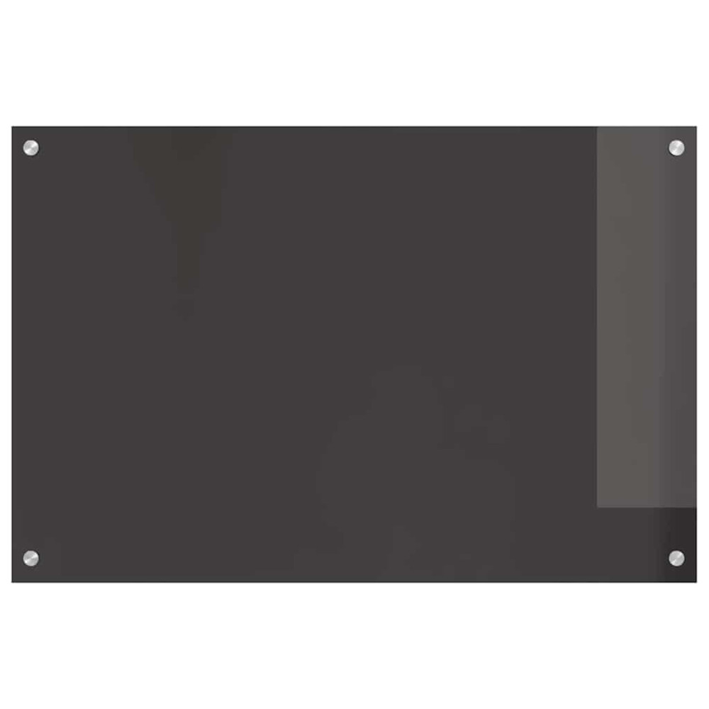 Produktbild för Köksskydd 2 pcs Mörkgrå 90 x 60 cm härdat glas