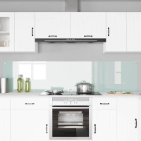 Produktbild för Köksskydd 2 pcs Vit 110 x 50 cm härdat glas