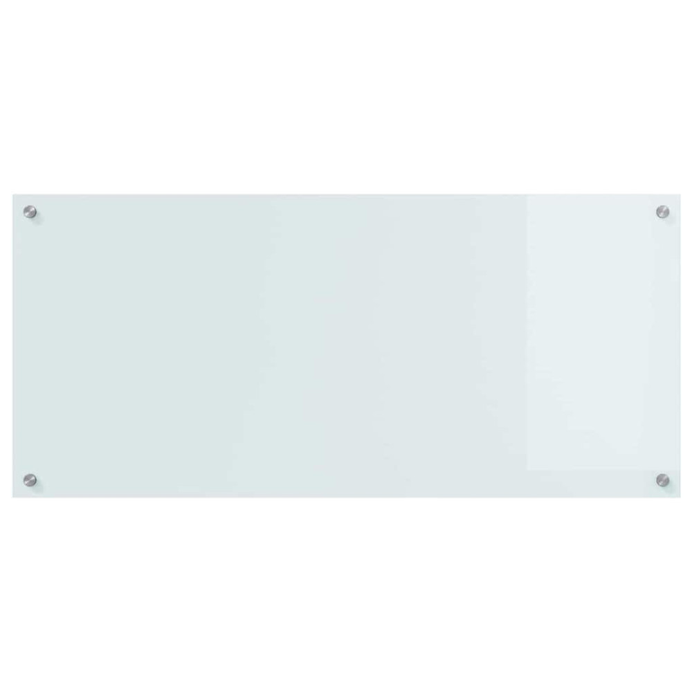 Produktbild för Köksskydd 2 pcs Vit 110 x 50 cm härdat glas