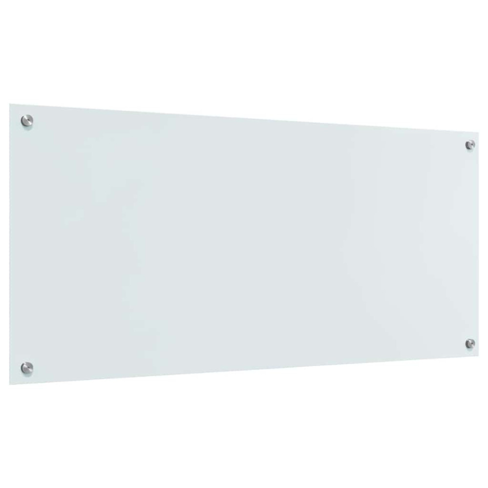 Produktbild för Köksskydd 2 pcs Vit 110 x 50 cm härdat glas