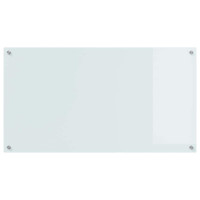 Produktbild för Köksskydd 2 pcs Vit 110 x 60 cm härdat glas