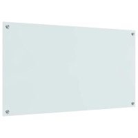 Produktbild för Köksskydd 2 pcs Vit 110 x 60 cm härdat glas