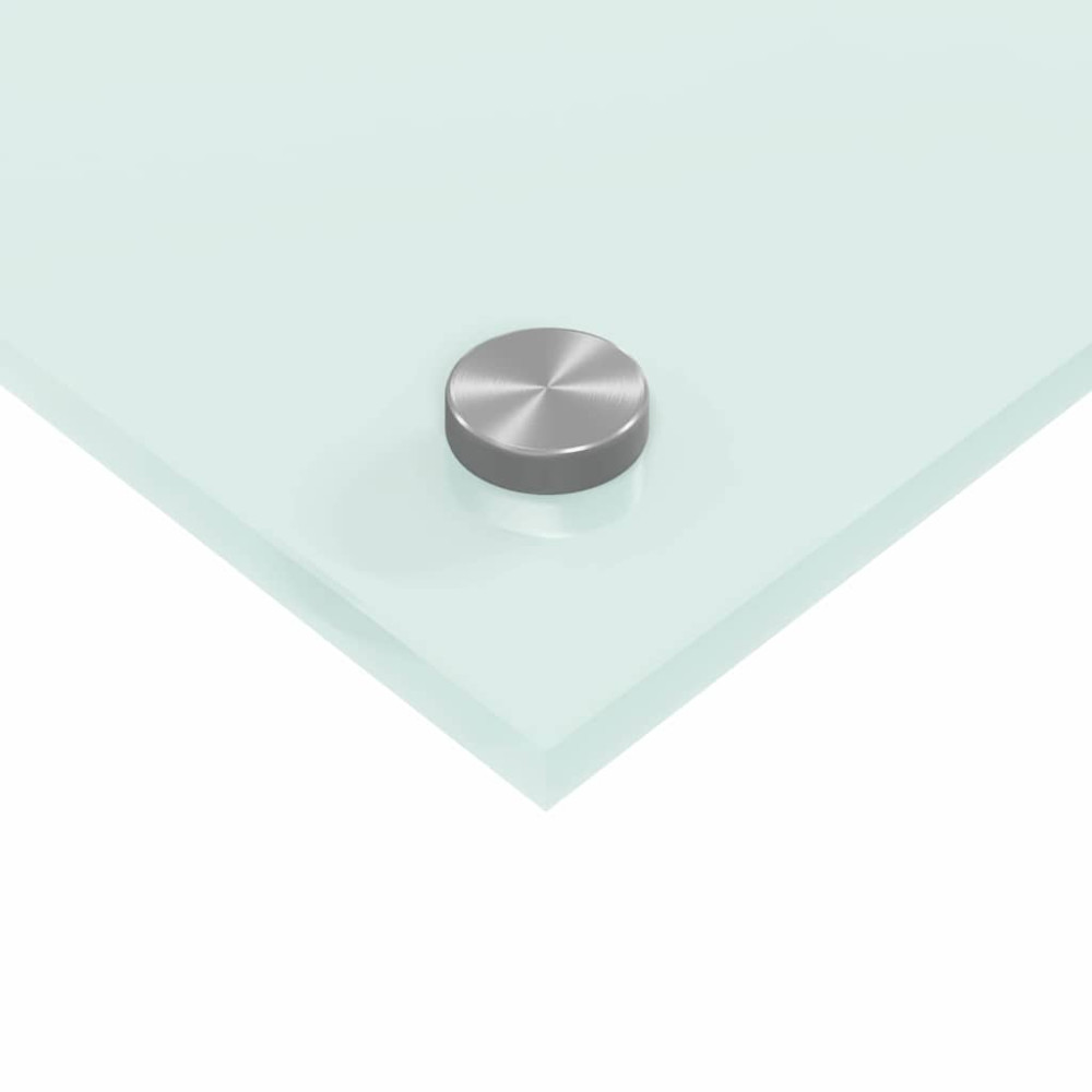 Produktbild för Köksskydd 2 pcs Vit 110 x 60 cm härdat glas